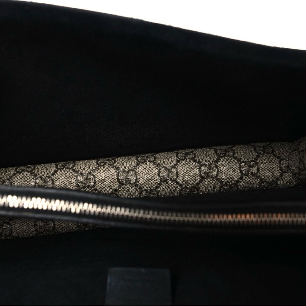 Gucci Beige and Black Monogram Crystal Dionysus Small Shoulder Bag - Picture 9 of 17